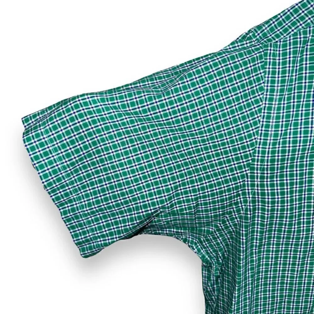 Polo Ralph Lauren Green Check S/S Button Down Shirt L